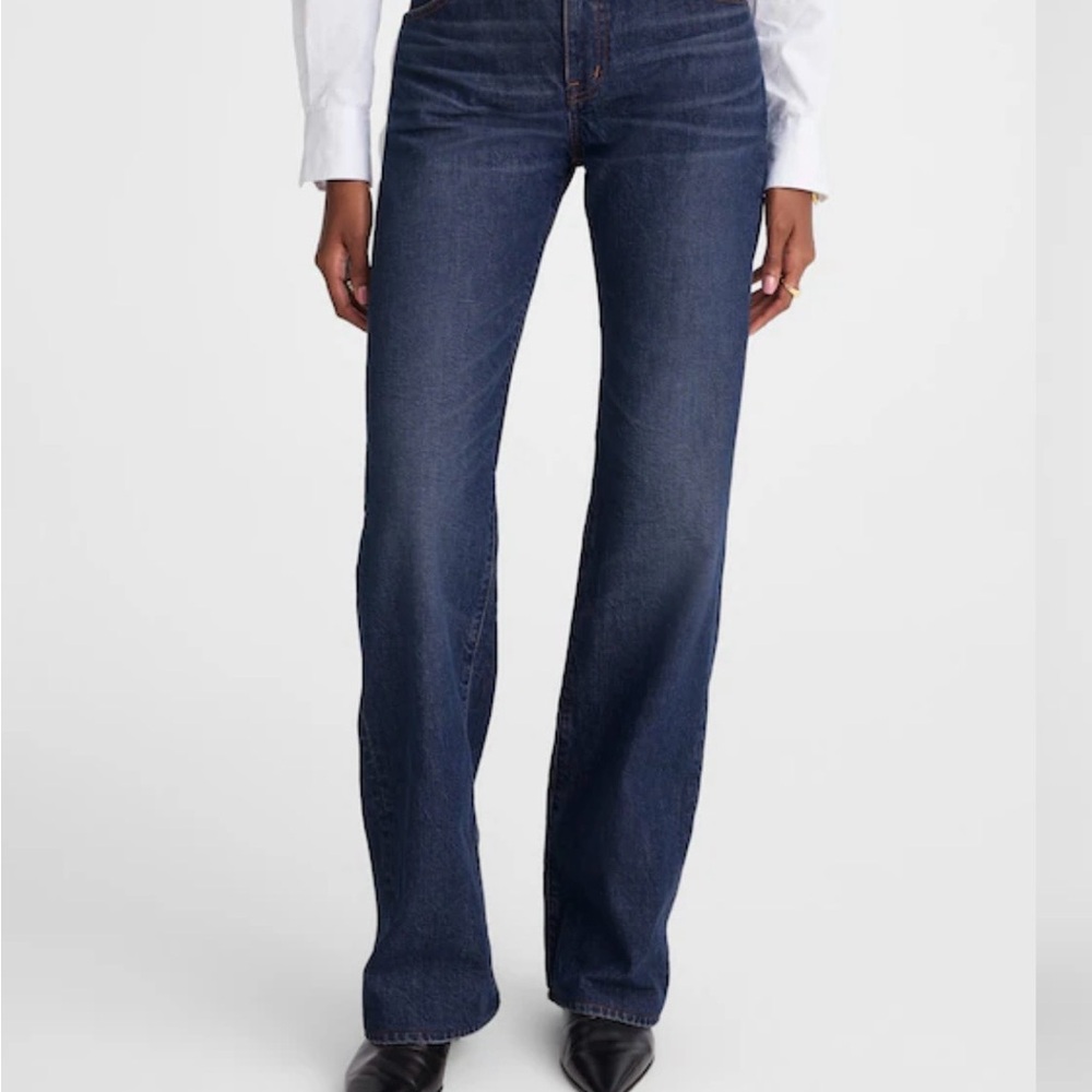 Madewell Dark Blue Boot Cut Jeans